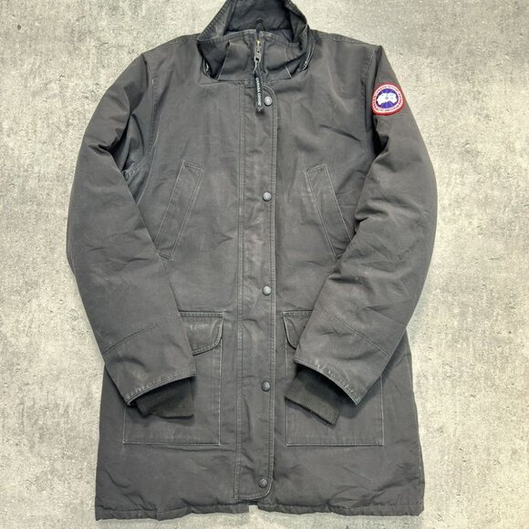 Canada Goose Down Parka Winter Coat Jacket Size Large Black - Picture 1 of 16